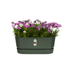 greenville terrace trough 60cm wheels leaf green